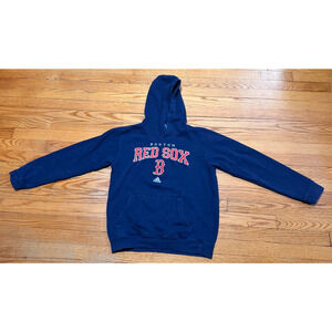Adidas Boston Red Sox Boys Hoodie L 14/16 Navy Blue MLB